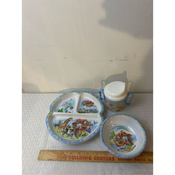 Peco Noah’s ark toddler feeding set 5 pieces - Picture 1 of 6